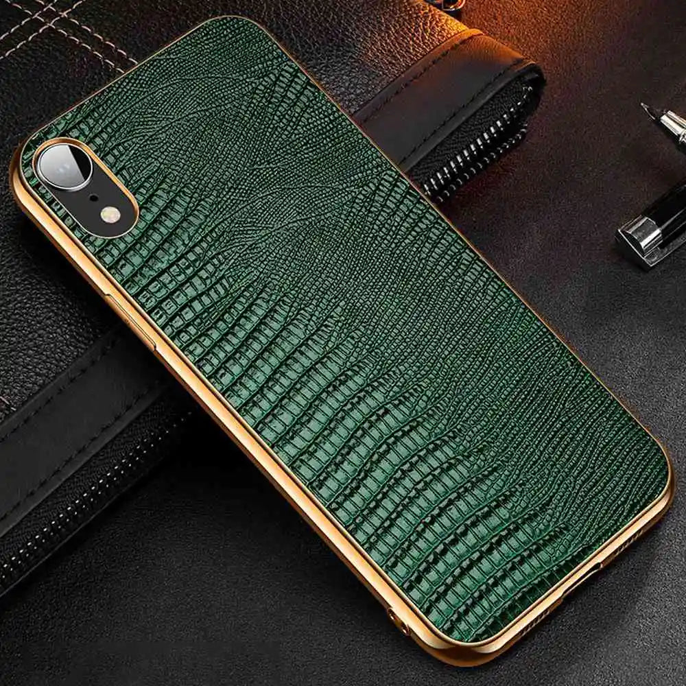 Genuine Leather Soft Edge Case - iPhone 12-13 Pro Max