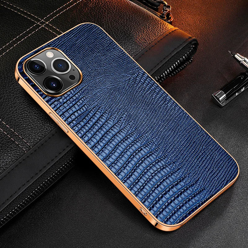 Genuine Leather Soft Edge Case - iPhone 12-13 Pro Max