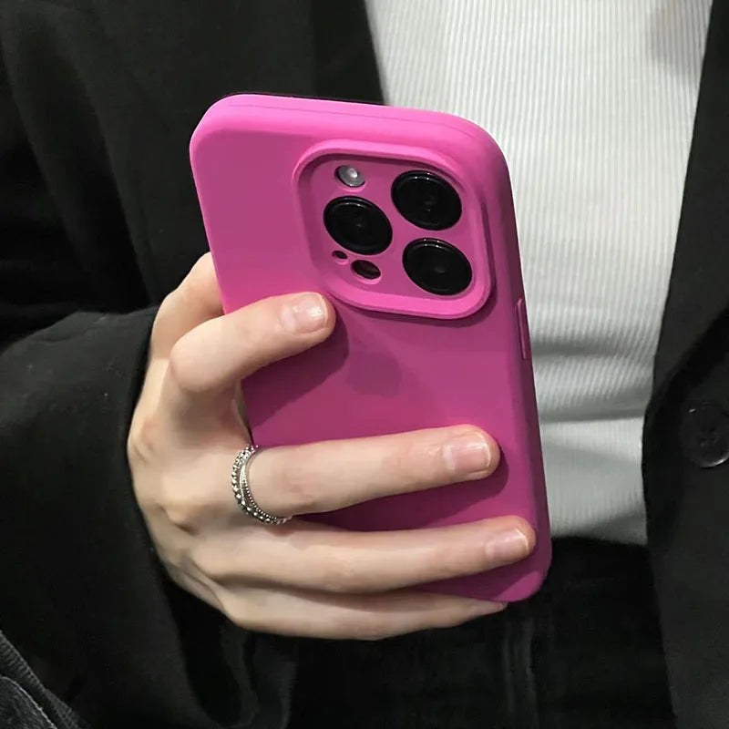 Liquid Silicone Full Logo Case - iPhone 12-16 Pro Max