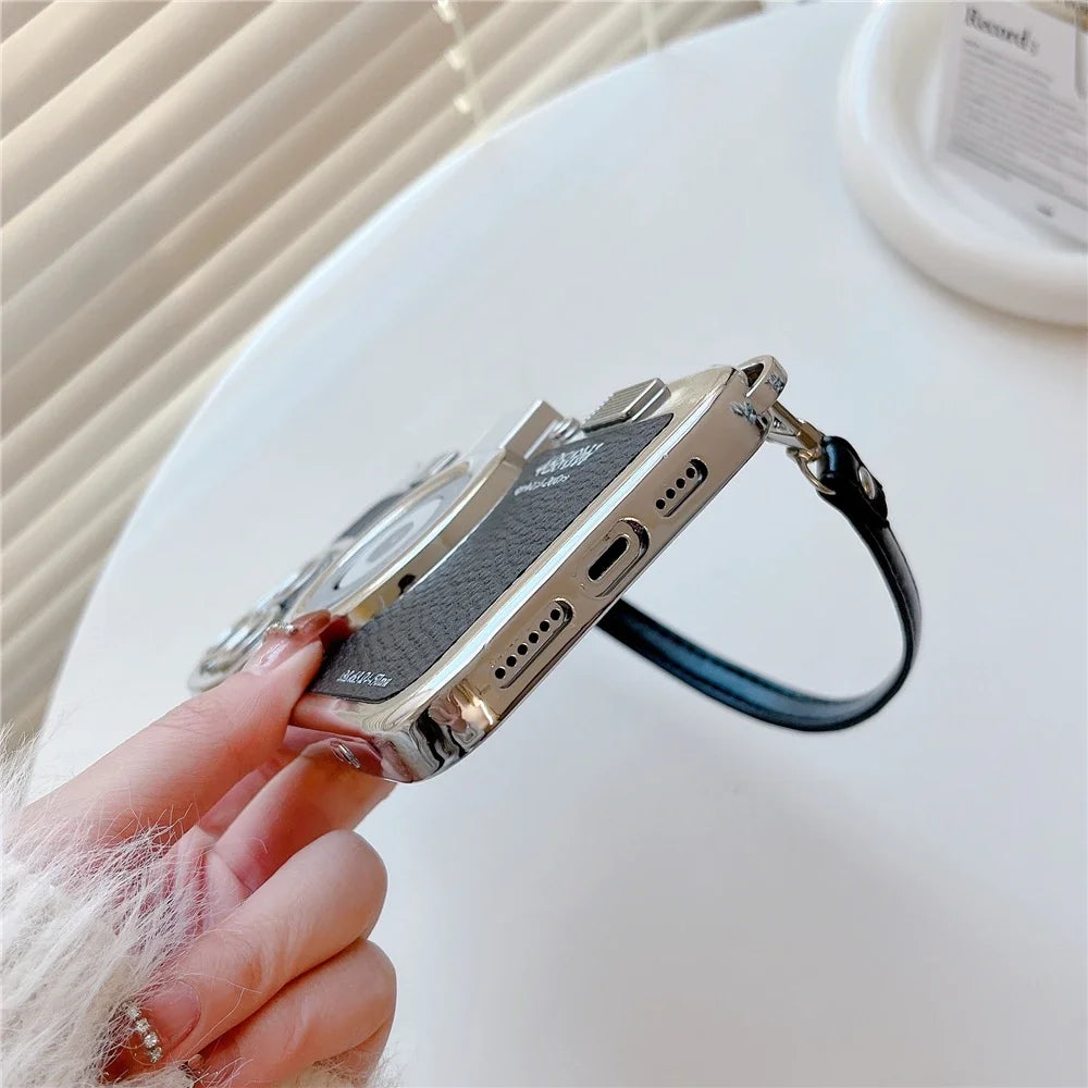 Retro Camera Strap Case - iPhone 12-15 Pro Max