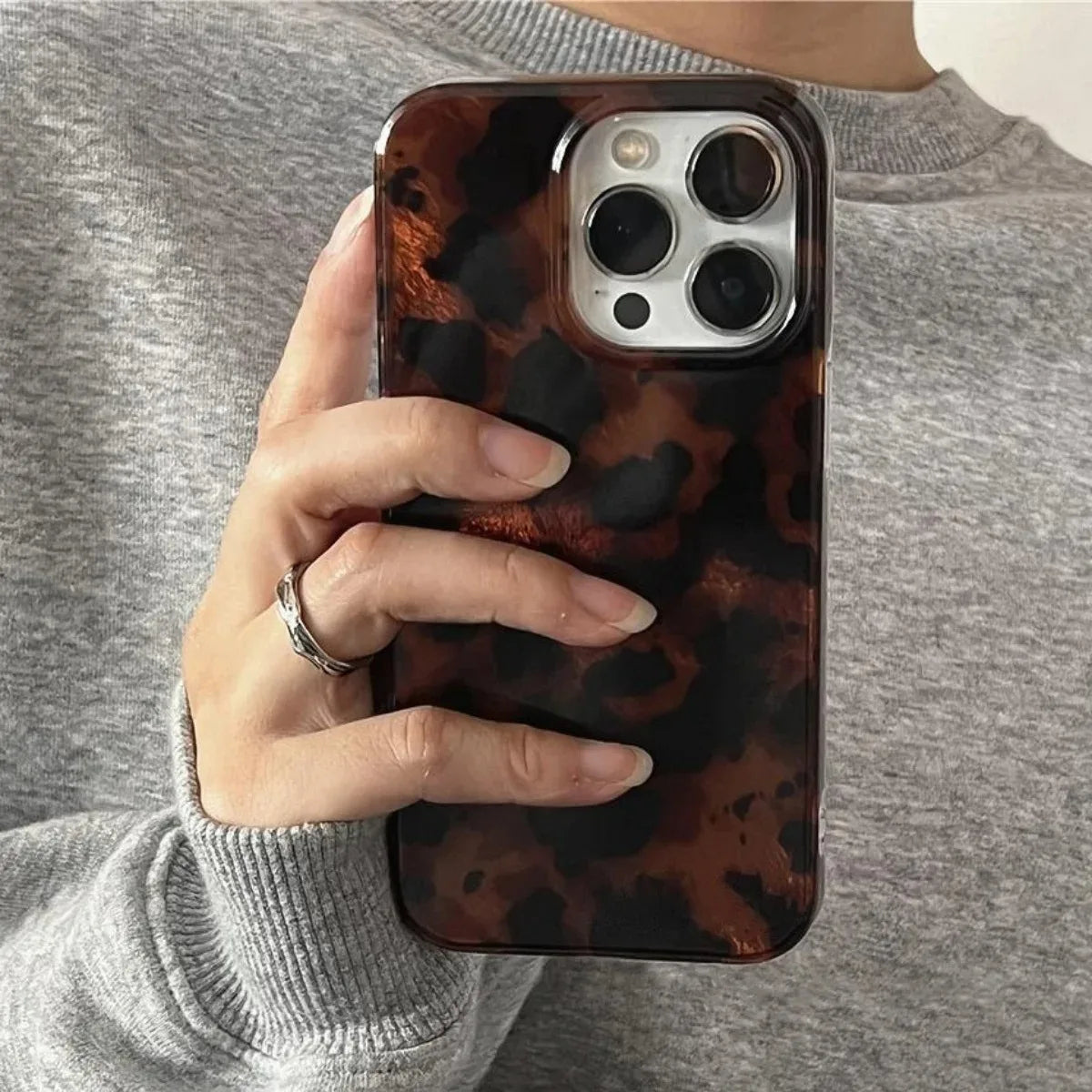 Retro Amber Leopard Case - iPhone 7-15 XR XS Max