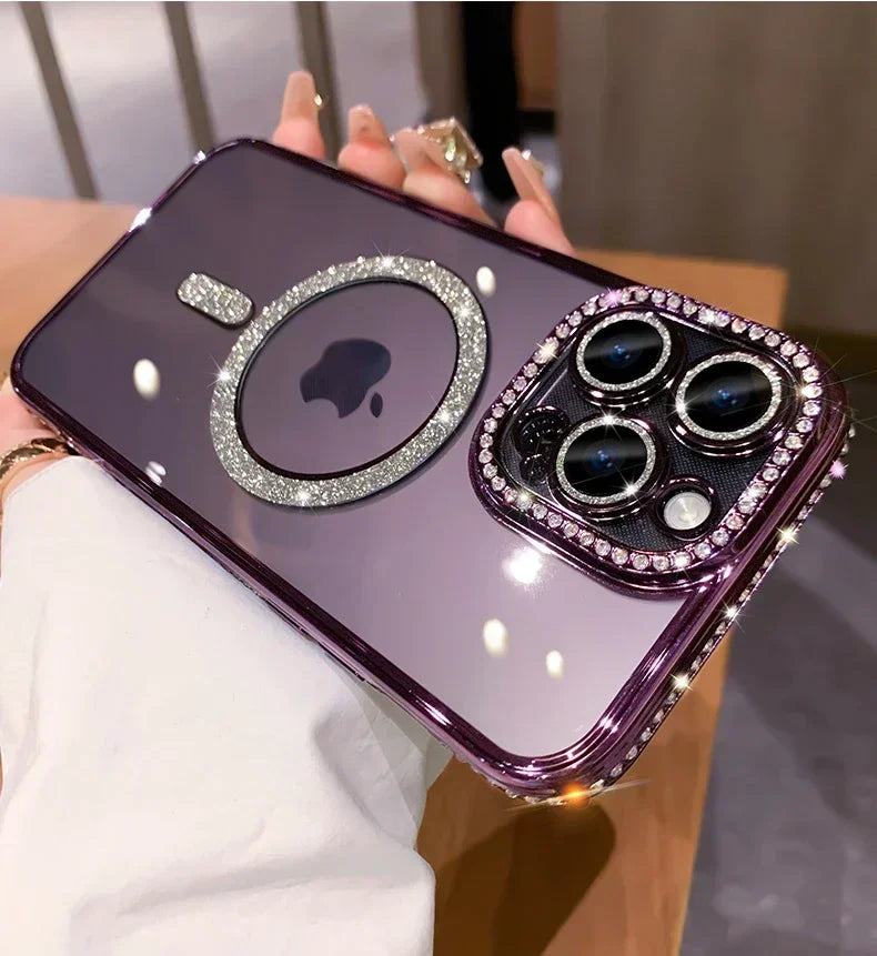Glitter Diamond Magsafe Case - iPhone 11-16 Pro Max