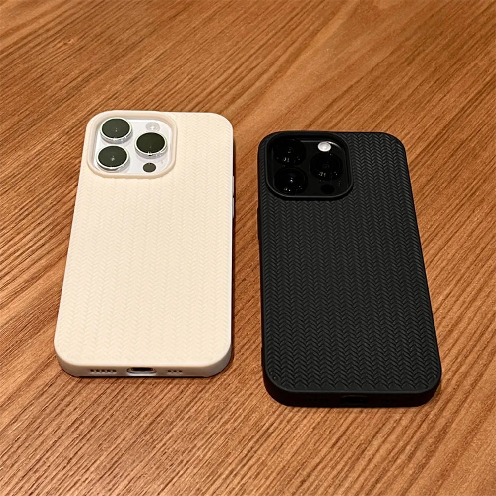 Knitting Grain Soft Case - iPhone 11-16 Pro Max