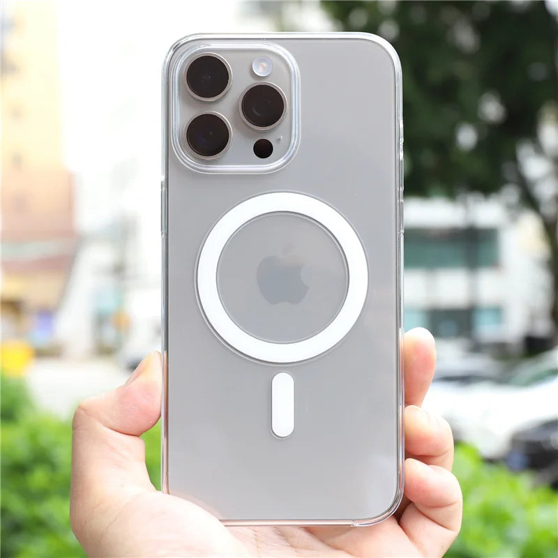 Transparent Magsafe Case - iPhone 13-15 Pro Max