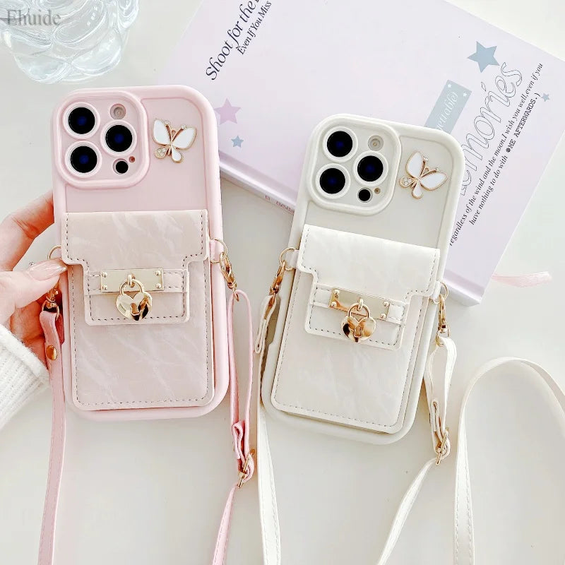 Wallet Lanyard Card Case - iPhone 12-15 Pro Max