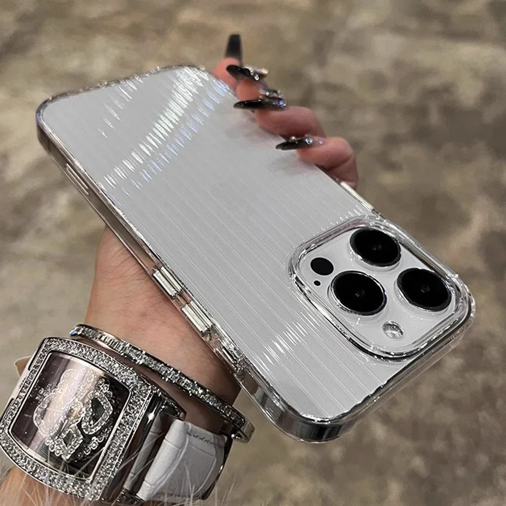 Corrugated Clear Silicone Case - iPhone 11-16