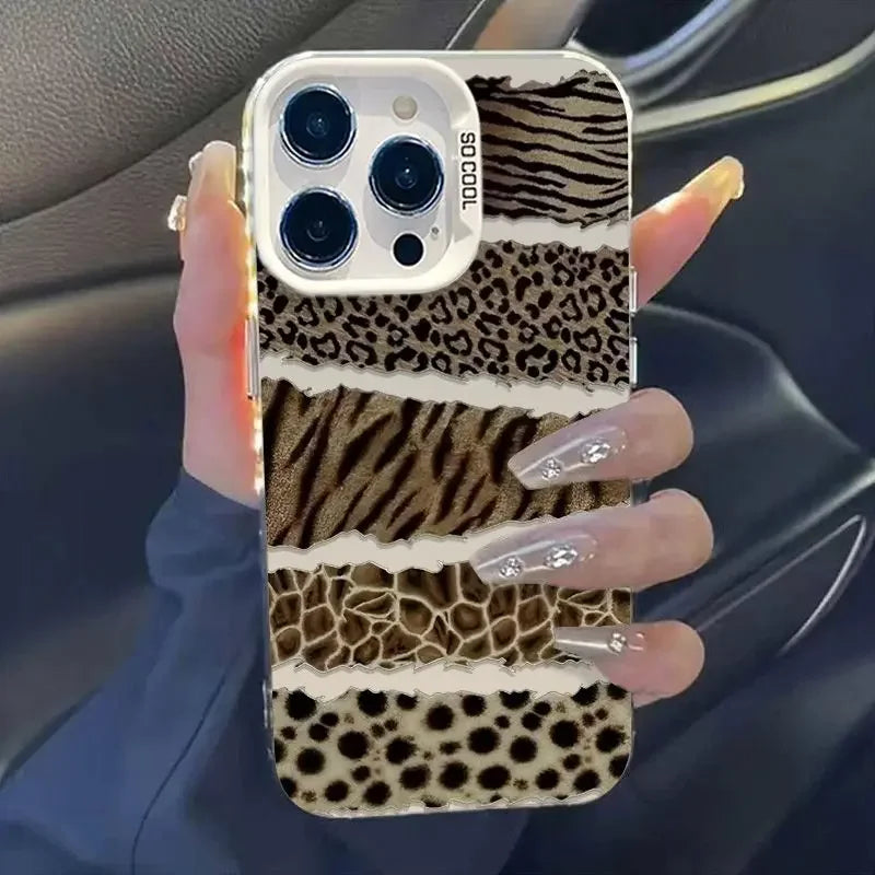 Splice Leopard Matte Case - iPhone 12-16 Pro Max
