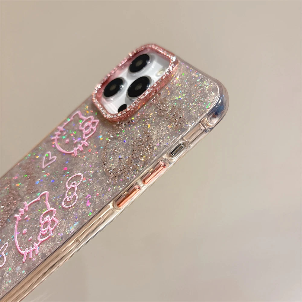 Glitter Blingbow Bumper Case - iPhone 14-16 Pro Max