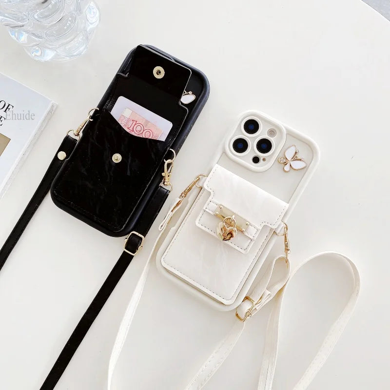 Wallet Lanyard Card Case - iPhone 12-15 Pro Max