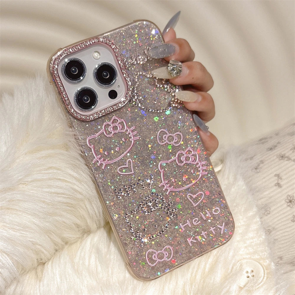 Glitter Blingbow Bumper Case - iPhone 14-16 Pro Max
