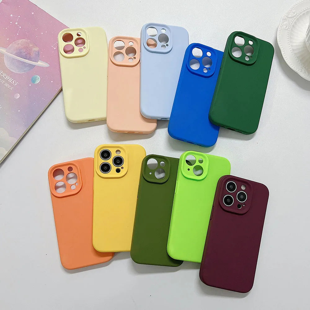 Liquid Silicone Full Logo Case - iPhone 12-16 Pro Max