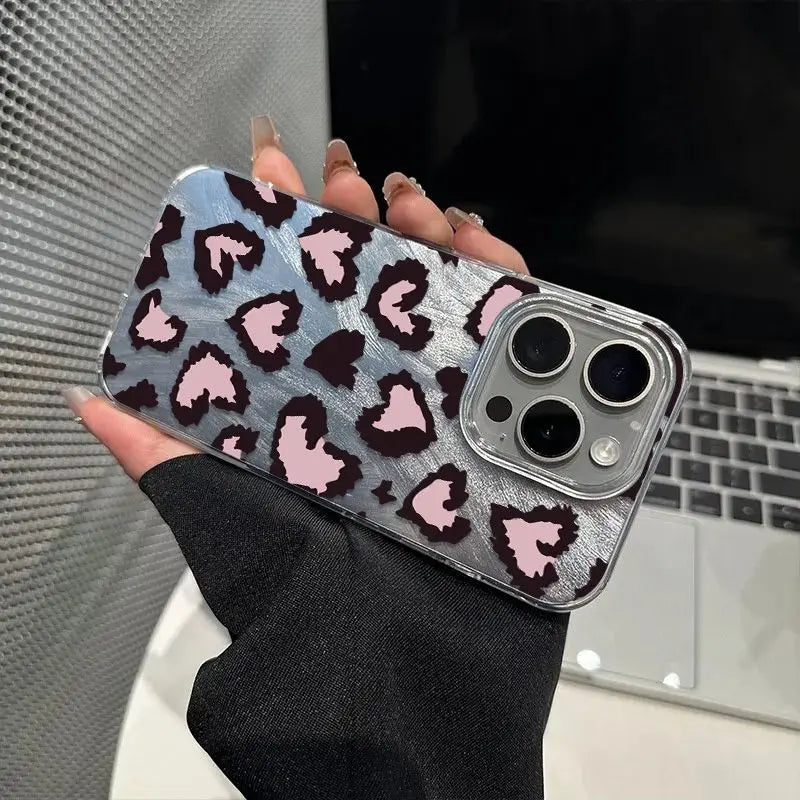 Pink Love Heart Shockproof Case - iPhone 6-15 SE2