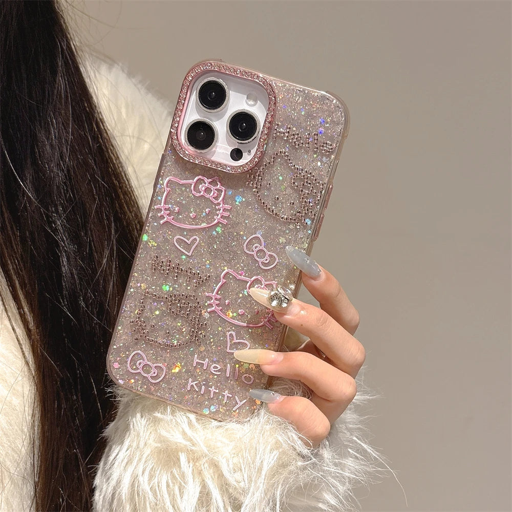 Glitter Blingbow Bumper Case - iPhone 14-16 Pro Max