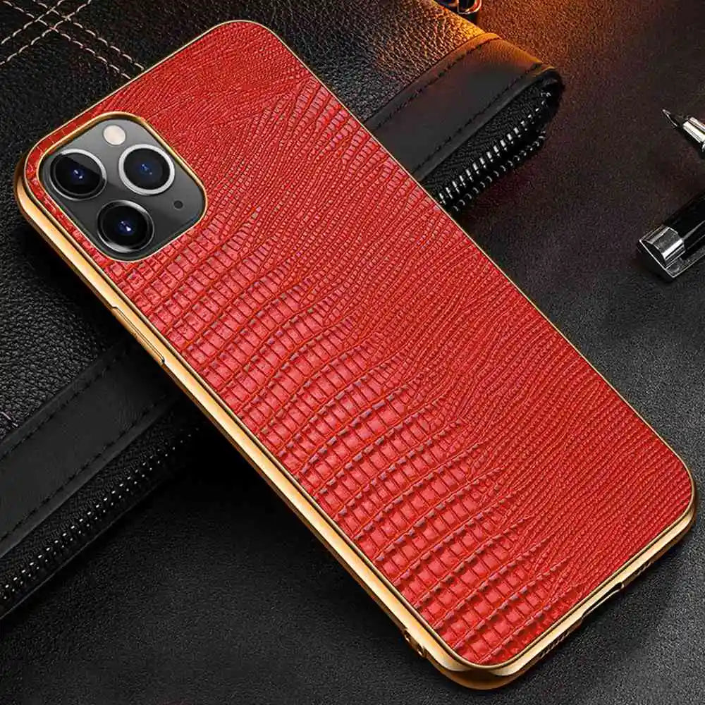 Genuine Leather Soft Edge Case - iPhone 12-13 Pro Max