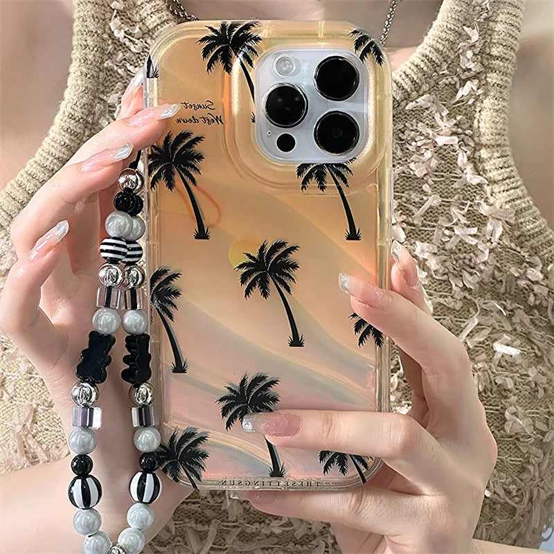 Korean 3D Aurora Bracelet Case - iPhone 13-16 Pro Max
