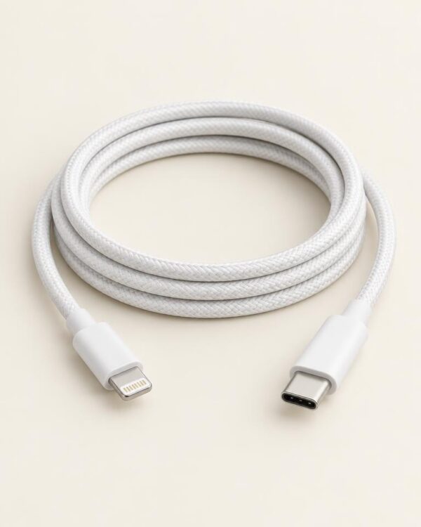 Braided Lightning to USB-C Cable