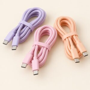 Pastel Braided USB-C Cable 3-Pack