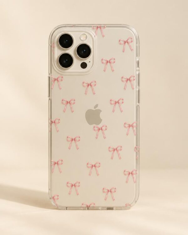Bow Print Clear Case
